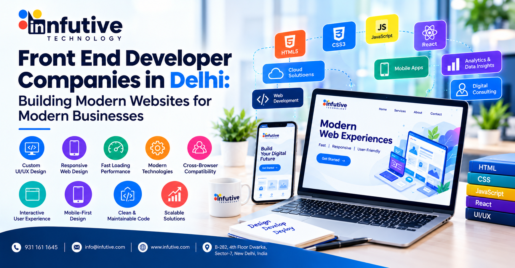 Front End Developer Companies in Delhi: Building Modern Websites for Modern Businesses