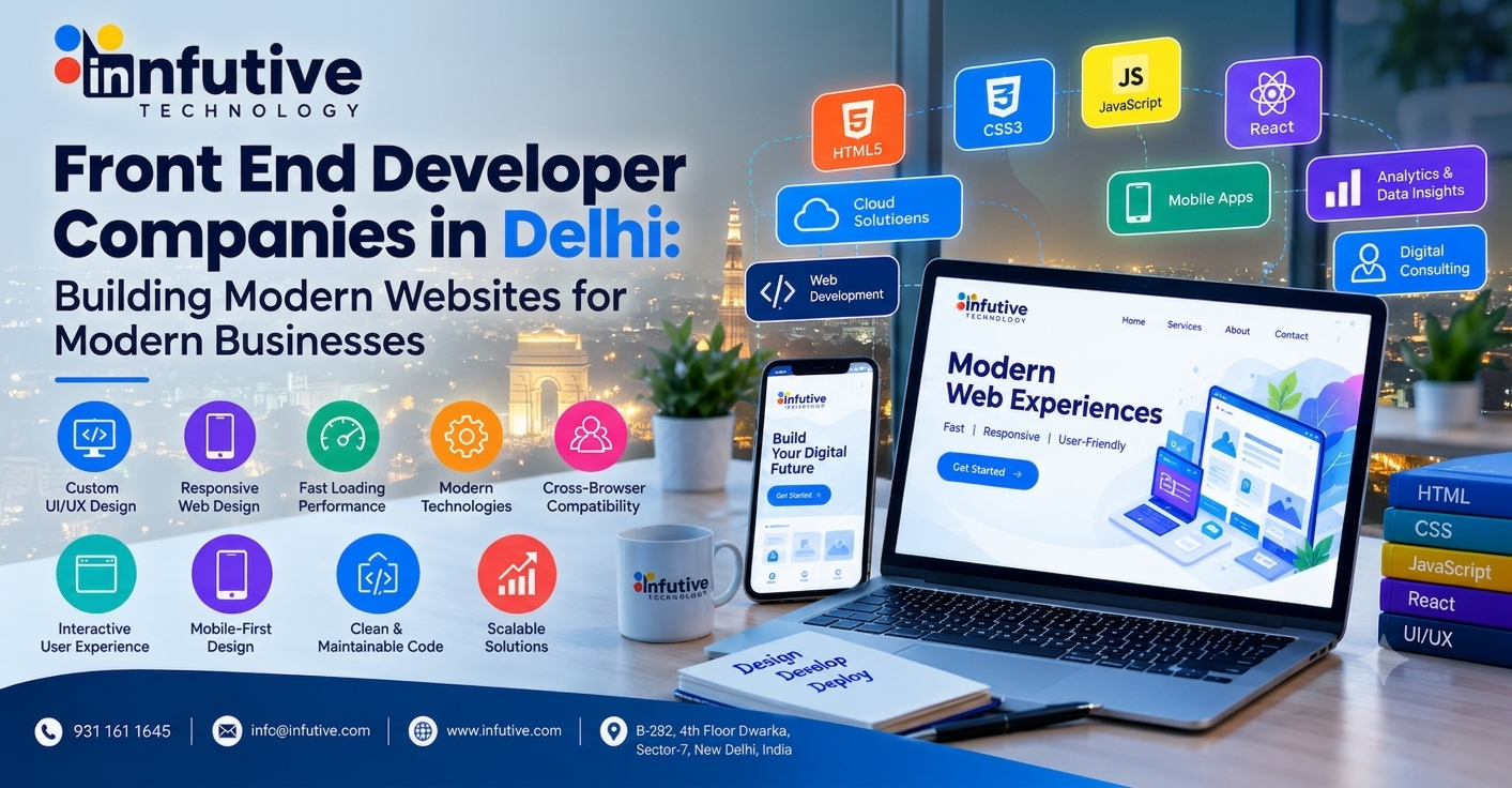 Front End Developer Companies in Delhi: Building Modern Websites for Modern Businesses